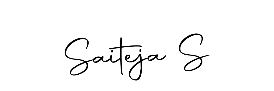 You can use this online signature creator to create a handwritten signature for the name Saiteja S. This is the best online autograph maker. Saiteja S signature style 10 images and pictures png