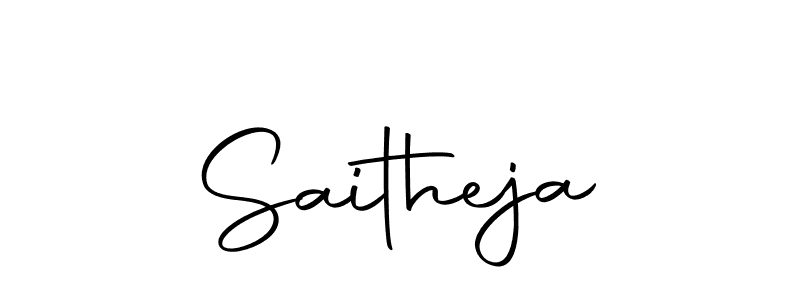 Make a beautiful signature design for name Saitheja. With this signature (Autography-DOLnW) style, you can create a handwritten signature for free. Saitheja signature style 10 images and pictures png