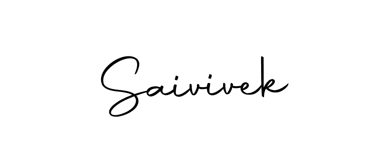 The best way (Autography-DOLnW) to make a short signature is to pick only two or three words in your name. The name Saivivek include a total of six letters. For converting this name. Saivivek signature style 10 images and pictures png