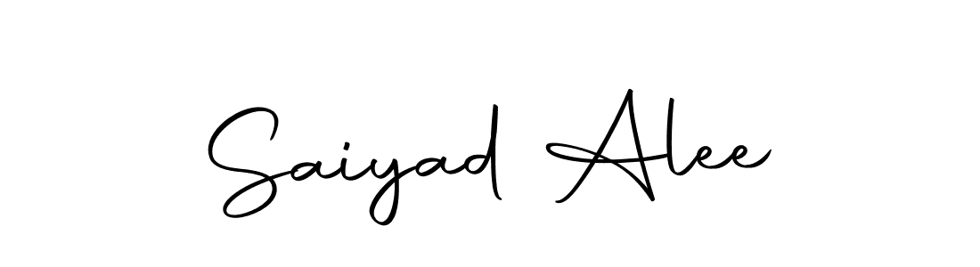 Design your own signature with our free online signature maker. With this signature software, you can create a handwritten (Autography-DOLnW) signature for name Saiyad Alee. Saiyad Alee signature style 10 images and pictures png