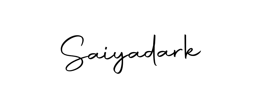 Design your own signature with our free online signature maker. With this signature software, you can create a handwritten (Autography-DOLnW) signature for name Saiyadark. Saiyadark signature style 10 images and pictures png