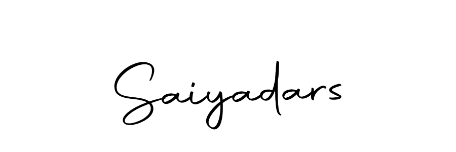Make a beautiful signature design for name Saiyadars. Use this online signature maker to create a handwritten signature for free. Saiyadars signature style 10 images and pictures png