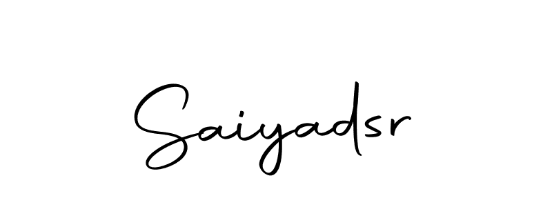 You can use this online signature creator to create a handwritten signature for the name Saiyadsr. This is the best online autograph maker. Saiyadsr signature style 10 images and pictures png