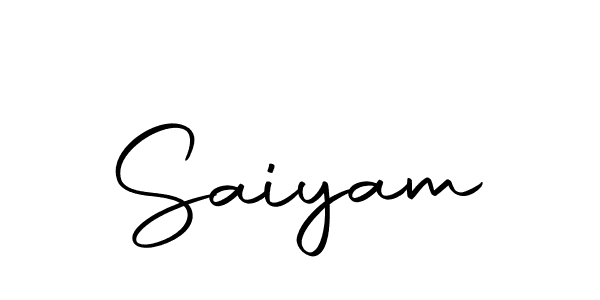 How to make Saiyam signature? Autography-DOLnW is a professional autograph style. Create handwritten signature for Saiyam name. Saiyam signature style 10 images and pictures png