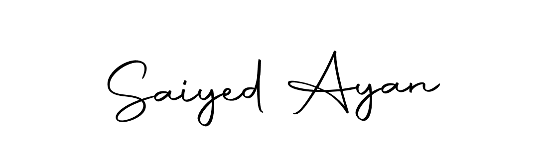 Make a beautiful signature design for name Saiyed Ayan. With this signature (Autography-DOLnW) style, you can create a handwritten signature for free. Saiyed Ayan signature style 10 images and pictures png