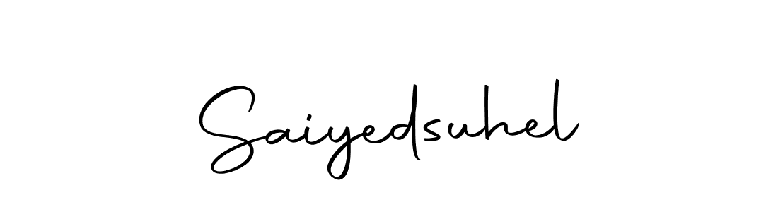 Design your own signature with our free online signature maker. With this signature software, you can create a handwritten (Autography-DOLnW) signature for name Saiyedsuhel. Saiyedsuhel signature style 10 images and pictures png