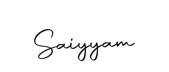 Design your own signature with our free online signature maker. With this signature software, you can create a handwritten (Autography-DOLnW) signature for name Saiyyam. Saiyyam signature style 10 images and pictures png