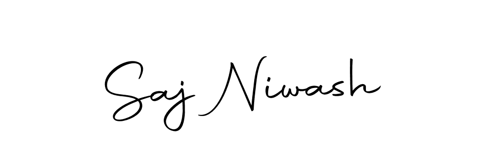 Make a beautiful signature design for name Saj Niwash. Use this online signature maker to create a handwritten signature for free. Saj Niwash signature style 10 images and pictures png