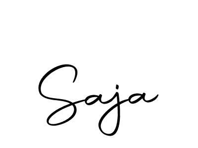 The best way (Autography-DOLnW) to make a short signature is to pick only two or three words in your name. The name Saja include a total of six letters. For converting this name. Saja signature style 10 images and pictures png