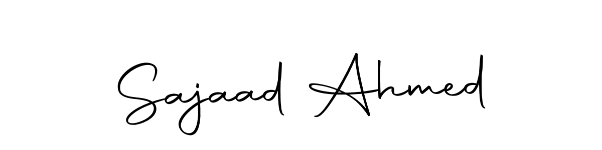 Create a beautiful signature design for name Sajaad Ahmed. With this signature (Autography-DOLnW) fonts, you can make a handwritten signature for free. Sajaad Ahmed signature style 10 images and pictures png