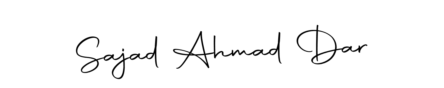 Make a beautiful signature design for name Sajad Ahmad Dar. Use this online signature maker to create a handwritten signature for free. Sajad Ahmad Dar signature style 10 images and pictures png