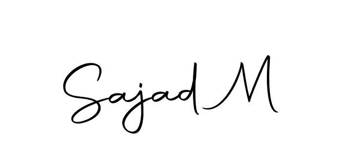 if you are searching for the best signature style for your name Sajad M. so please give up your signature search. here we have designed multiple signature styles  using Autography-DOLnW. Sajad M signature style 10 images and pictures png