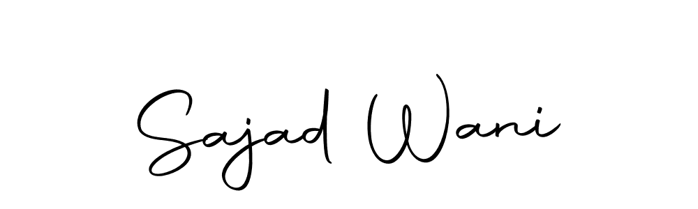 This is the best signature style for the Sajad Wani name. Also you like these signature font (Autography-DOLnW). Mix name signature. Sajad Wani signature style 10 images and pictures png