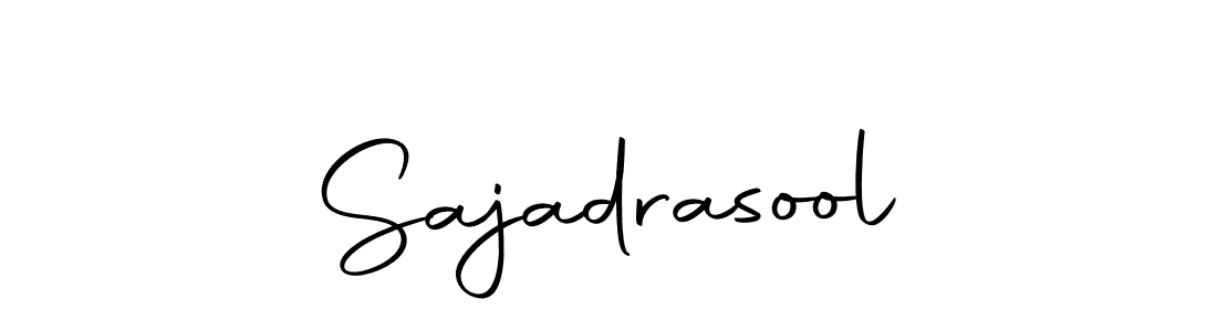 Use a signature maker to create a handwritten signature online. With this signature software, you can design (Autography-DOLnW) your own signature for name Sajadrasool. Sajadrasool signature style 10 images and pictures png