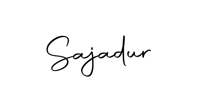 How to make Sajadur name signature. Use Autography-DOLnW style for creating short signs online. This is the latest handwritten sign. Sajadur signature style 10 images and pictures png
