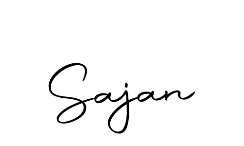 Design your own signature with our free online signature maker. With this signature software, you can create a handwritten (Autography-DOLnW) signature for name Sajan. Sajan signature style 10 images and pictures png