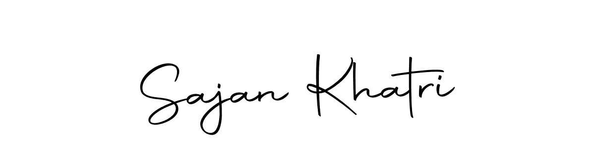 Create a beautiful signature design for name Sajan Khatri. With this signature (Autography-DOLnW) fonts, you can make a handwritten signature for free. Sajan Khatri signature style 10 images and pictures png