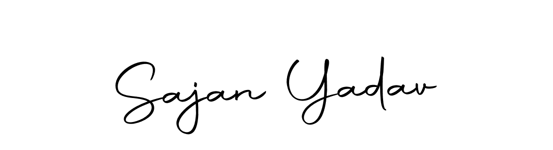 You should practise on your own different ways (Autography-DOLnW) to write your name (Sajan Yadav) in signature. don't let someone else do it for you. Sajan Yadav signature style 10 images and pictures png