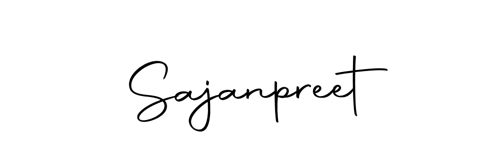 Use a signature maker to create a handwritten signature online. With this signature software, you can design (Autography-DOLnW) your own signature for name Sajanpreet. Sajanpreet signature style 10 images and pictures png