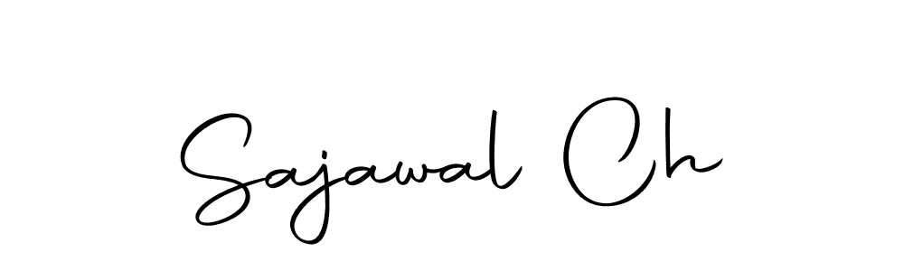 How to make Sajawal Ch name signature. Use Autography-DOLnW style for creating short signs online. This is the latest handwritten sign. Sajawal Ch signature style 10 images and pictures png
