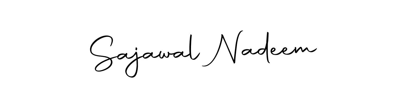 You should practise on your own different ways (Autography-DOLnW) to write your name (Sajawal Nadeem) in signature. don't let someone else do it for you. Sajawal Nadeem signature style 10 images and pictures png