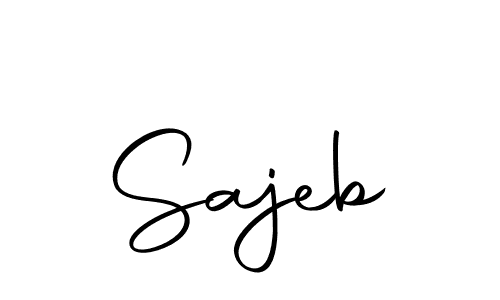 Use a signature maker to create a handwritten signature online. With this signature software, you can design (Autography-DOLnW) your own signature for name Sajeb. Sajeb signature style 10 images and pictures png