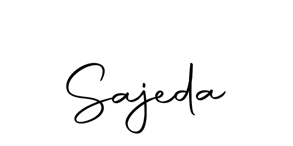 Create a beautiful signature design for name Sajeda. With this signature (Autography-DOLnW) fonts, you can make a handwritten signature for free. Sajeda signature style 10 images and pictures png