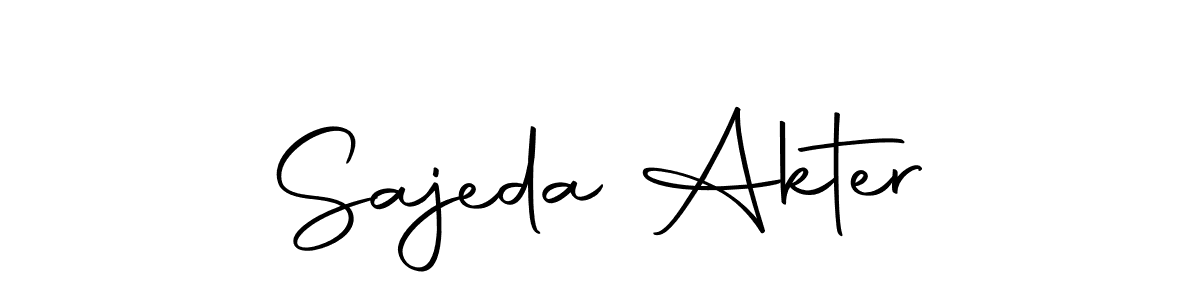 Use a signature maker to create a handwritten signature online. With this signature software, you can design (Autography-DOLnW) your own signature for name Sajeda Akter. Sajeda Akter signature style 10 images and pictures png