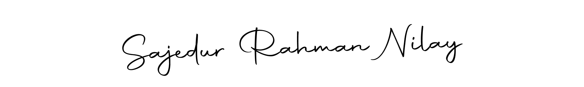 How to make Sajedur Rahman Nilay name signature. Use Autography-DOLnW style for creating short signs online. This is the latest handwritten sign. Sajedur Rahman Nilay signature style 10 images and pictures png