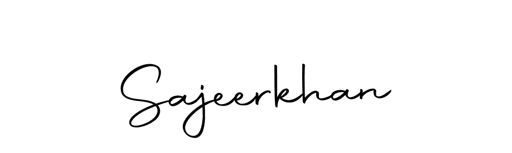 How to make Sajeerkhan signature? Autography-DOLnW is a professional autograph style. Create handwritten signature for Sajeerkhan name. Sajeerkhan signature style 10 images and pictures png