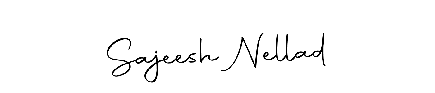 Create a beautiful signature design for name Sajeesh Nellad. With this signature (Autography-DOLnW) fonts, you can make a handwritten signature for free. Sajeesh Nellad signature style 10 images and pictures png