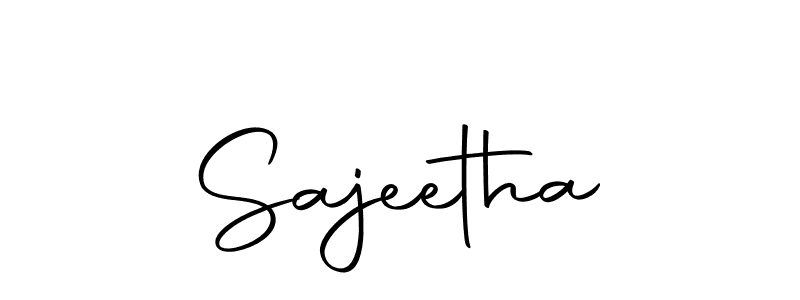 Use a signature maker to create a handwritten signature online. With this signature software, you can design (Autography-DOLnW) your own signature for name Sajeetha. Sajeetha signature style 10 images and pictures png