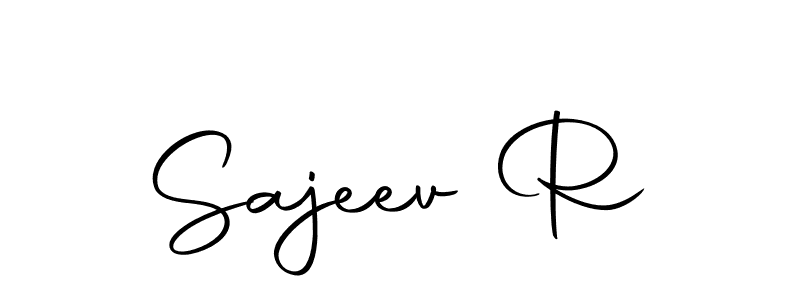 How to make Sajeev R name signature. Use Autography-DOLnW style for creating short signs online. This is the latest handwritten sign. Sajeev R signature style 10 images and pictures png