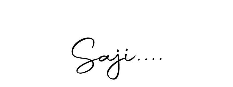 Design your own signature with our free online signature maker. With this signature software, you can create a handwritten (Autography-DOLnW) signature for name Saji..... Saji.... signature style 10 images and pictures png