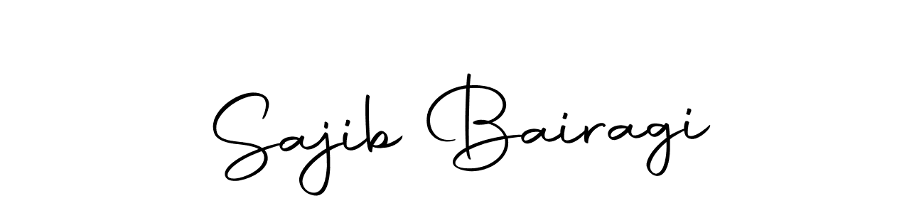 How to make Sajib Bairagi name signature. Use Autography-DOLnW style for creating short signs online. This is the latest handwritten sign. Sajib Bairagi signature style 10 images and pictures png