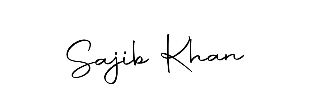 Design your own signature with our free online signature maker. With this signature software, you can create a handwritten (Autography-DOLnW) signature for name Sajib Khan. Sajib Khan signature style 10 images and pictures png