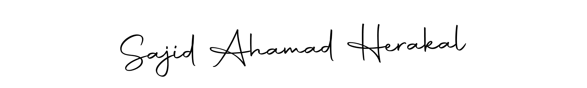 Create a beautiful signature design for name Sajid Ahamad Herakal. With this signature (Autography-DOLnW) fonts, you can make a handwritten signature for free. Sajid Ahamad Herakal signature style 10 images and pictures png
