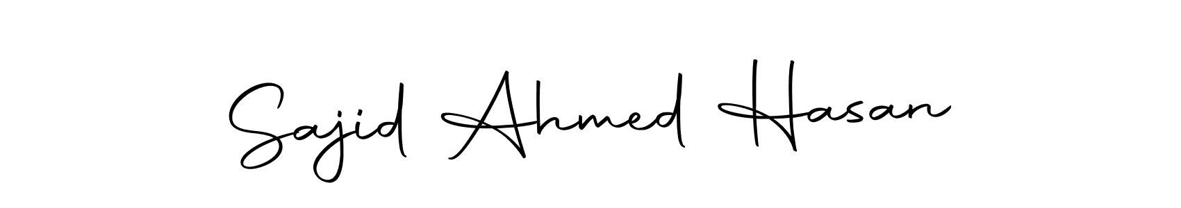 Sajid Ahmed Hasan stylish signature style. Best Handwritten Sign (Autography-DOLnW) for my name. Handwritten Signature Collection Ideas for my name Sajid Ahmed Hasan. Sajid Ahmed Hasan signature style 10 images and pictures png