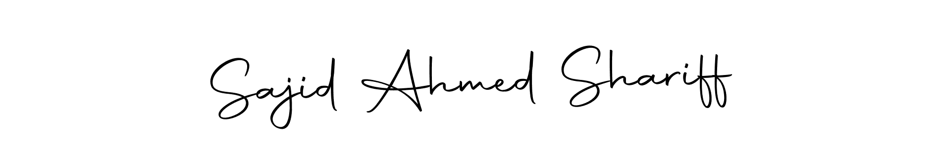 Autography-DOLnW is a professional signature style that is perfect for those who want to add a touch of class to their signature. It is also a great choice for those who want to make their signature more unique. Get Sajid Ahmed Shariff name to fancy signature for free. Sajid Ahmed Shariff signature style 10 images and pictures png