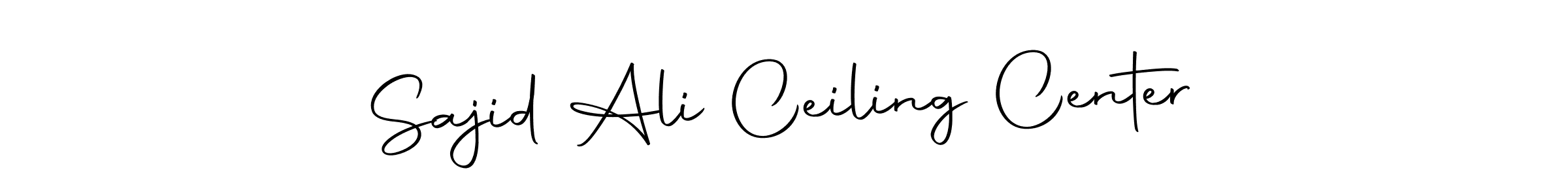How to make Sajid Ali Ceiling Center signature? Autography-DOLnW is a professional autograph style. Create handwritten signature for Sajid Ali Ceiling Center name. Sajid Ali Ceiling Center signature style 10 images and pictures png