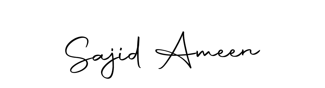 Use a signature maker to create a handwritten signature online. With this signature software, you can design (Autography-DOLnW) your own signature for name Sajid Ameen. Sajid Ameen signature style 10 images and pictures png