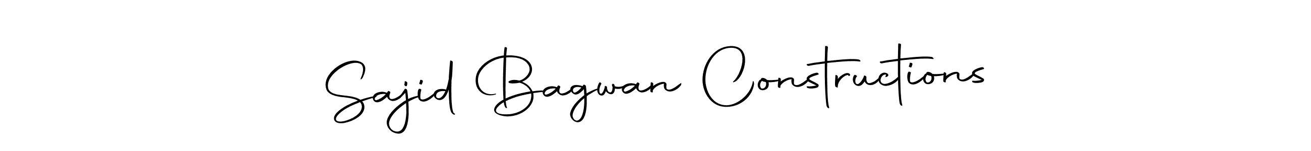 You should practise on your own different ways (Autography-DOLnW) to write your name (Sajid Bagwan Constructions) in signature. don't let someone else do it for you. Sajid Bagwan Constructions signature style 10 images and pictures png