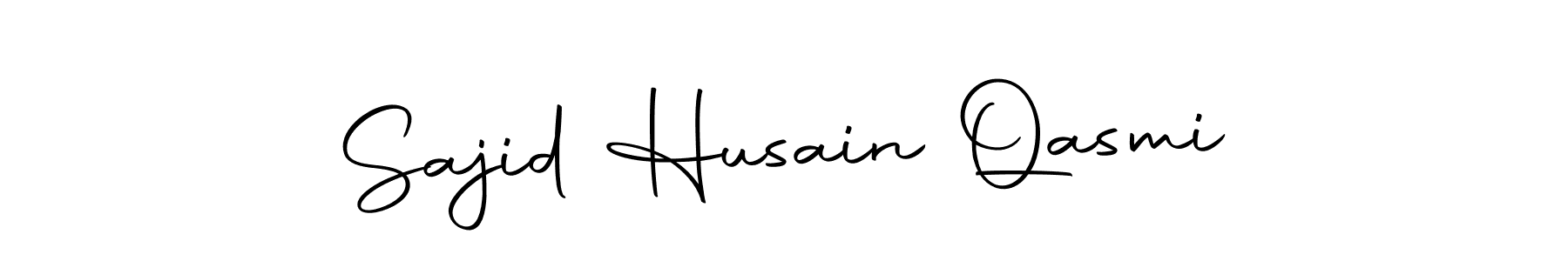 How to make Sajid Husain Qasmi name signature. Use Autography-DOLnW style for creating short signs online. This is the latest handwritten sign. Sajid Husain Qasmi signature style 10 images and pictures png