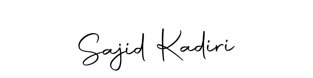 Similarly Autography-DOLnW is the best handwritten signature design. Signature creator online .You can use it as an online autograph creator for name Sajid Kadiri. Sajid Kadiri signature style 10 images and pictures png
