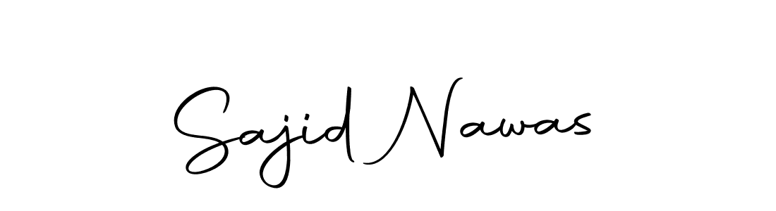 How to make Sajid Nawas name signature. Use Autography-DOLnW style for creating short signs online. This is the latest handwritten sign. Sajid Nawas signature style 10 images and pictures png