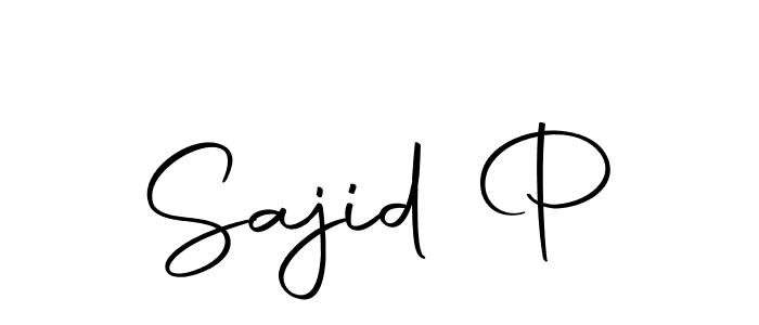 How to make Sajid P name signature. Use Autography-DOLnW style for creating short signs online. This is the latest handwritten sign. Sajid P signature style 10 images and pictures png