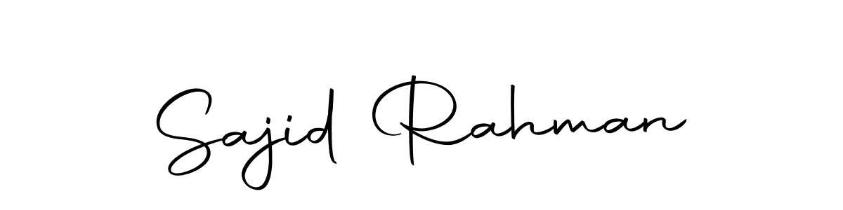 Make a beautiful signature design for name Sajid Rahman. Use this online signature maker to create a handwritten signature for free. Sajid Rahman signature style 10 images and pictures png