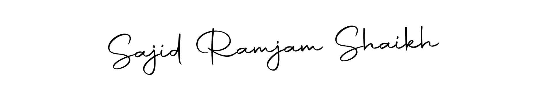 Make a beautiful signature design for name Sajid Ramjam Shaikh. Use this online signature maker to create a handwritten signature for free. Sajid Ramjam Shaikh signature style 10 images and pictures png