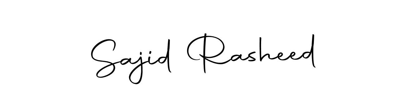 if you are searching for the best signature style for your name Sajid Rasheed. so please give up your signature search. here we have designed multiple signature styles  using Autography-DOLnW. Sajid Rasheed signature style 10 images and pictures png