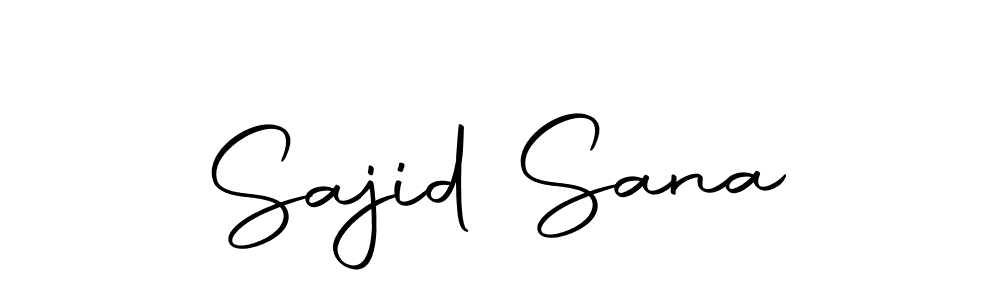 Design your own signature with our free online signature maker. With this signature software, you can create a handwritten (Autography-DOLnW) signature for name Sajid Sana. Sajid Sana signature style 10 images and pictures png